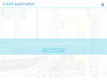 Tablet Screenshot of clearautomation.com